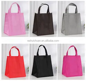 custom non-woven fabric of different colors reusable sewing PP shopping tote bag with logo tote bag