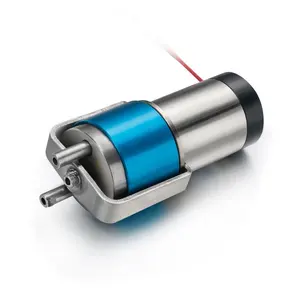 Bomba de ar sem óleo escovado em miniatura 6v dc com fluxo estável 6lpm motor sem núcleo escovado micro grafite bomba de vácuo de palhetas rotativas