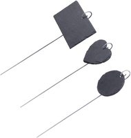 Étiquettes de plantes en ardoise de luxe, marqueurs de jardin résistants aux intempéries, réutilisables, personnalisables, 10x7cm, étiquettes suspendues pour pots de fleurs