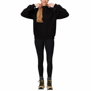 เสื้อสเวตเตอร์แบบสวมหัวคอลูกเรือผ้าฝ้าย100% โอเวอร์ไซส์สำหรับผู้ชายโลโก้ออกแบบได้ตามต้องการ - Product Image 4