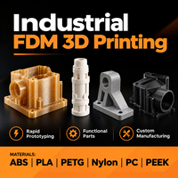 Service d'impression 3D, matériaux inclus (ABS, fibre de carbone), processus FDM/FFF, offrant des solutions personnalisées résistantes à la chaleur et ignifuges