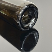 Bouteille de vin en verre vert antique 750ml