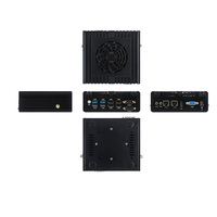 Mini PC Industrial Intel I3-7020U/I3-8130U/I3-10110U, 8 USB, 2 LAN, Firewall, Router, Refrigeración por Ventilador, Chasis de Servidor Industrial