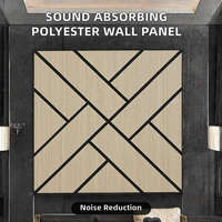 Panneau mural en feutre PET moderne pour l'absorption acoustique - Panneau acoustique en polyester pour appartement