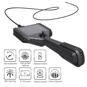 6 mét IP67 khớp nối <span class=keywords><strong>video</strong></span> borescope máy ảnh 360 độ hồng ngoại nội soi 5 ''Màn hình thẻ SD dữ liệu Mini đêm Analog máy ảnh - Product Image 3
