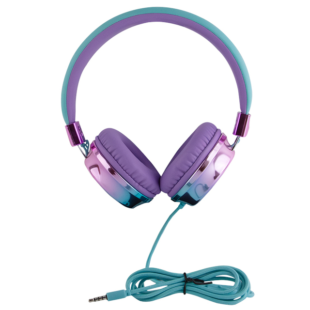 2024 Hot Selling Wired Over-Ear Headphones with Microphone 3.5mm Interface for Girls and Children