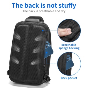 Nouveau <span class=keywords><strong>Sac</strong></span> à Bandoulière Décontracté de Haute Qualité avec Logo Imprimé, <span class=keywords><strong>Sac</strong></span> de Poitrine de Voyage Personnalisé pour Hommes - Product Image 3