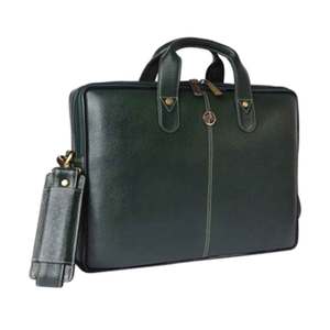 Sac à bandoulière en cuir imperméable pour ordinateur portable, grand format, idéal pour le bureau et l'université – Meilleure vente - Product Image 1