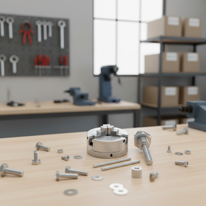 Мини-токарный станок Z011, патрон с тремя захватами из цинкового сплава, 48 мм, с адаптером для сверления M12x1 для ручной дрели - Product Image 5