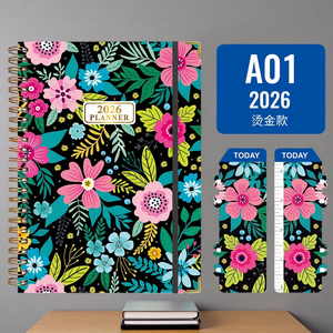 <span class=keywords><strong>Quaderno</strong></span> a <span class=keywords><strong>Spirale</strong></span> <span class=keywords><strong>A4</strong></span> in Carta Bianca, Agenda in Pelle A5 Personalizzata di Alta Qualità per Ragazze - Product Image 3