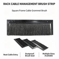 Bande de brosse d'entrée de câble pour la gestion des fils dans les racks de serveurs, anti-poussière, garde les armoires propres, outils de nettoyage