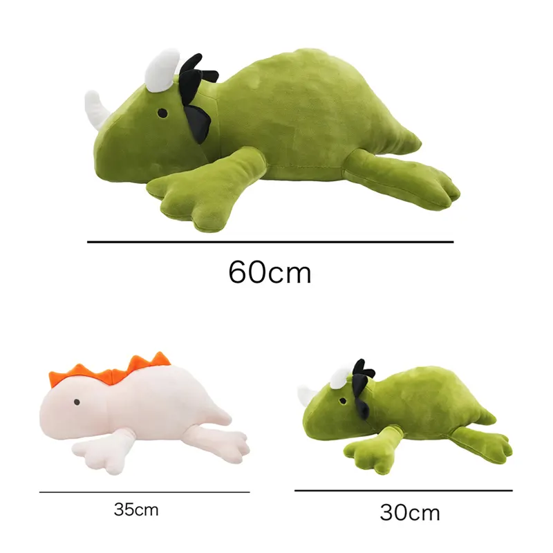 30cm/60cm Anxiety Weighted Plush Toys Dinosaur Throw Pillow Custom Stuffed Animal Squishy Dino Dinosaur Weighted Plush