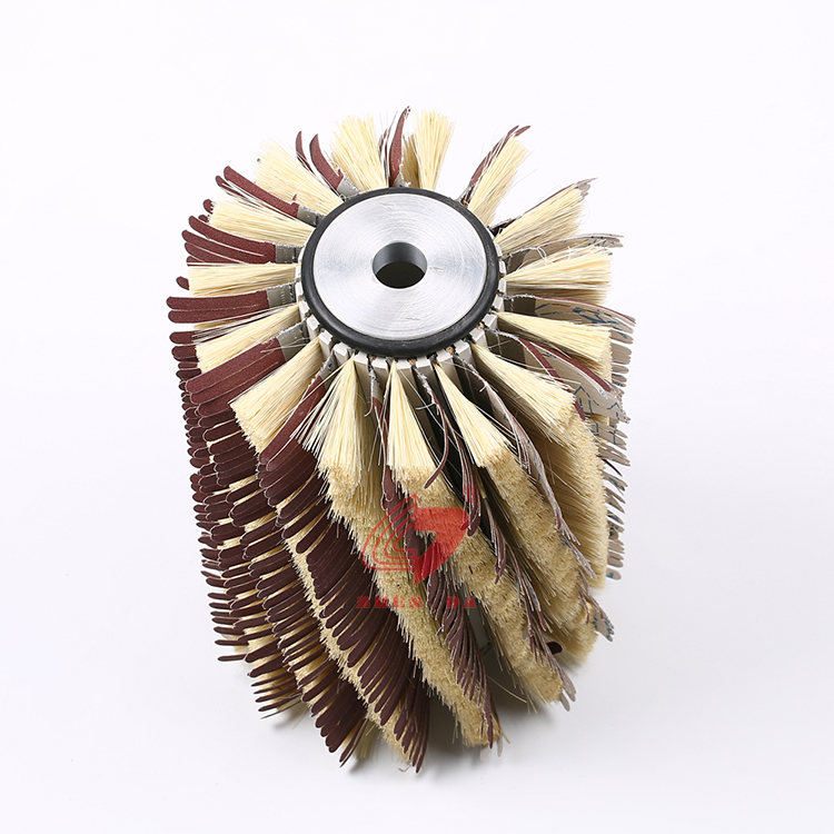 Customized Sander Paper Sisal Roller Brush Wooden Polishing