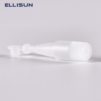 Botella vacía de plástico HDPE con cuentagotas, 0,5 ml