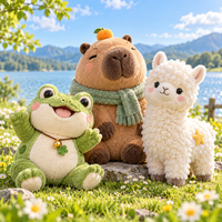 Jouets en peluche OEM mignons en forme d'animaux : Grenouille, Capybara, Alpaga – Animaux en peluche gardiens pour la vente au détail, le bien-être, les cadeaux et les promotions