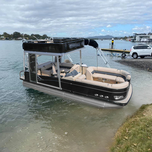 KinLife - El Mejor Catamarán de Lujo con Motor, Bote Pontón de Aluminio de 19 pies en Venta - Product Image 1