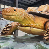 Modèle interactif d'animal animatronique de la légende chinoise ou tortue mythique robotique pour parc aquatique comme attraction de divertissement