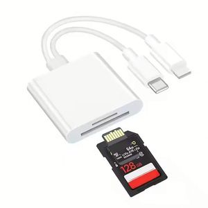 2 in 1 <b>Type</b> <b>C</b> <b>Adapter</b> Sd TF Memory Card for USB <b>C</b> Mobile Phone Multi-in-one High-speed Otg Reading Card - Product Image 1