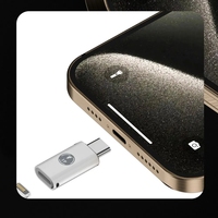 Mini Adaptateur 8 Broches Lightning vers USB-C pour iPhone 11 12 13 14 15 Pro Max Samsung S20 S21, Convertisseur de Charge iOS vers USB-C