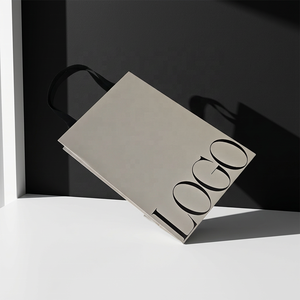 Sacs shopping <span class=keywords><strong>en</strong></span> papier de luxe avec poignée <span class=keywords><strong>en</strong></span> ruban, impression personnalisée, sacs cadeaux pour petites entreprises, logo sur mesure - Product Image 5