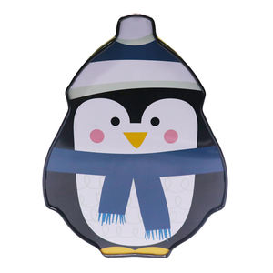 Boîte décorative de Noël créative en forme de <span class=keywords><strong>pingouin</strong></span> en fer blanc de qualité alimentaire, écologique, recyclable, finition brillante/mate, avec couvercle et base métalliques - Product Image 5