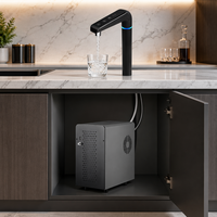 Système de refroidissement d'eau pétillante 3-en-1 sous évier, distributeur d'eau réfrigérée et gazeuse pour bar à domicile avec robinet à commande tactile intelligente