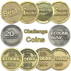 Oneway Wholesale Custom Modern Antique Souvenir Gift Challenge Coin Velvet Metal Gold Medal Box Enamel Souvenir Coin - Product Image 2