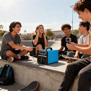 สถานีพลังงานสำรองแบบพกพา แบตเตอรี่ลิเธียมเทอร์นารีขนาดใหญ่ 1200W พร้อมระบบ MPPT และคลื่นไซน์บริสุทธิ์ สำหรับการตั้งแคมป์และสถานการณ์ฉุกเฉิน - Product Image 4