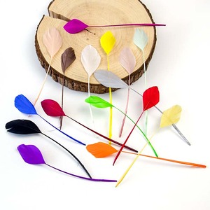 Màu Ngỗng Lông Đồ Trang Sức Bông Tai Trang Trí Chùm 15-20Cm/6-8 Inch Thiên Nga Lông Cho Hàng Thủ Công 50 cái/gói - Product Image 2