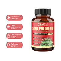 Extrait de palmier nain OEM, 90 capsules, pour la croissance des cheveux, la santé de la prostate, la santé urinaire et le soutien des performances masculines
