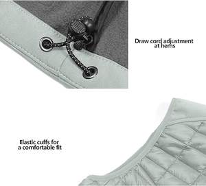 Gilet da <span class=keywords><strong>donna</strong></span> leggero, traspirante, impermeabile, imbottito in poliestere, caldo, senza maniche, per escursionismo, corsa, campeggio, golf - Product Image 5