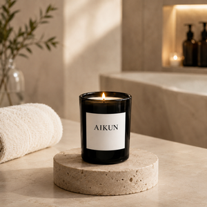 AIKUN <b>Candles</b> Gift Set Luxury Scented <b>Candle</b> Soy Wax Decorative Glass Aroma Wholesale Custom Aromatic Jar <b>Candles</b> Set - Product Image 3