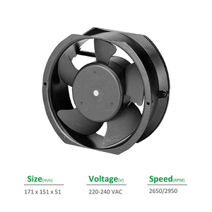 SUNON A2175-HBL T.GN 171x151x51 มม. 220-240VAC 50/60Hz 0.28/0.24A 39/36W 2650/2950RPM ตู้ควบคุมพัดลมระบายความร้อนตามแนวแกน - Product Image 2