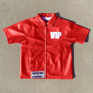 <span class=keywords><strong>Camicia</strong></span> da uomo con Zip in <span class=keywords><strong>pelle</strong></span> di alta qualità e stile stile personalizzato - Product Image 3