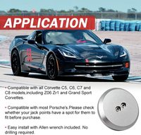 Biurlink — adaptateur de soudure en aluminium et argent pour les modèles de Corvette C5/C6/C7/C8, 1997-2021, haute qualité