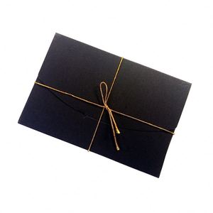 160x105mm Blank DIY <b>Envelope</b> Black White Kraft Paper <b>Envelope</b> Postcards 350gsm Greeting Card Cover Photo Packaging Boxes - Product Image 6