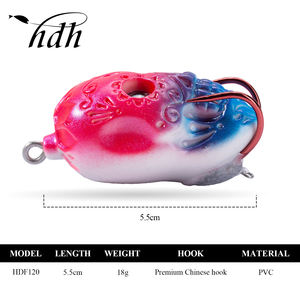 เหยื่อ<span class=keywords><strong>ตก</strong></span><span class=keywords><strong>ปลา</strong></span>พลาสติกรูปกบเหยื่อตก<span class=keywords><strong>ปลา</strong></span>แบบนิ่มทำจากพลาสติกมีตะขอคู่ - Product Image 3