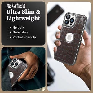 Cina fabbricata per S24 custodia protettiva per telefono in pelle Ultra fredda modello coccodrillo placca diretta alla fabbrica
