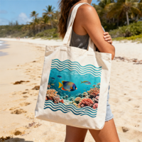Bolsas de Tela de Algodón Orgánico 100% Tamaño OEM, Bolsas de Lona de Algodón Natural para Compras, Bolsas de Mano para Regalo