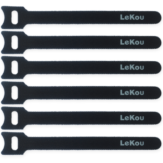 Reusable Cable Ties Adjustable Cord Straps Cable Organizer Cord Wrap and Double Sided Hook Loop Cords Management