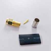 Conector Coaxial SMA Macho (plug) para Cable LMR240 CNT240 de Baja Pérdida