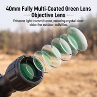 Lunette de tir tactique BoWei 4-14X40 FFP OEM avec réticule rouge illuminé et réglage de la parallaxe latérale