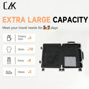 Mala de Viagem Durável com Estrutura de Alumínio Reforçada e Protetores de Canto de Alumínio, Rodas Silenciosas, Fechadura TSA, da Marca Alemã Bayer - Product Image 3