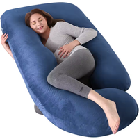 Oreiller de maternité en forme de G en mousse à mémoire déchiquetée à soutien adaptatif pour un confort de grossesse complet et un soulagement de la pression