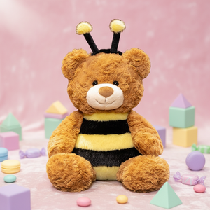 Peluche Ours Abeille Mignonne de Dessin Animé avec Rembourrage <span class=keywords><strong>en</strong></span> Coton PP, Poupée Ours, Oreiller de Sommeil pour Enfants, Cadeau - Product Image 5