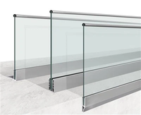 Accessoires de rampe d'escalier en aluminium thermolaqué à installation facile pour clôture de jardin domestique, ensemble complet de fixation de balustres