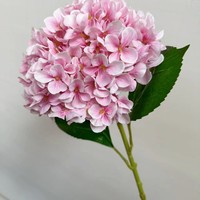 Composition florale artificielle en soie d'hortensia 3D à tige unique, de haute qualité, pour centre de table de mariage et décoration intérieure