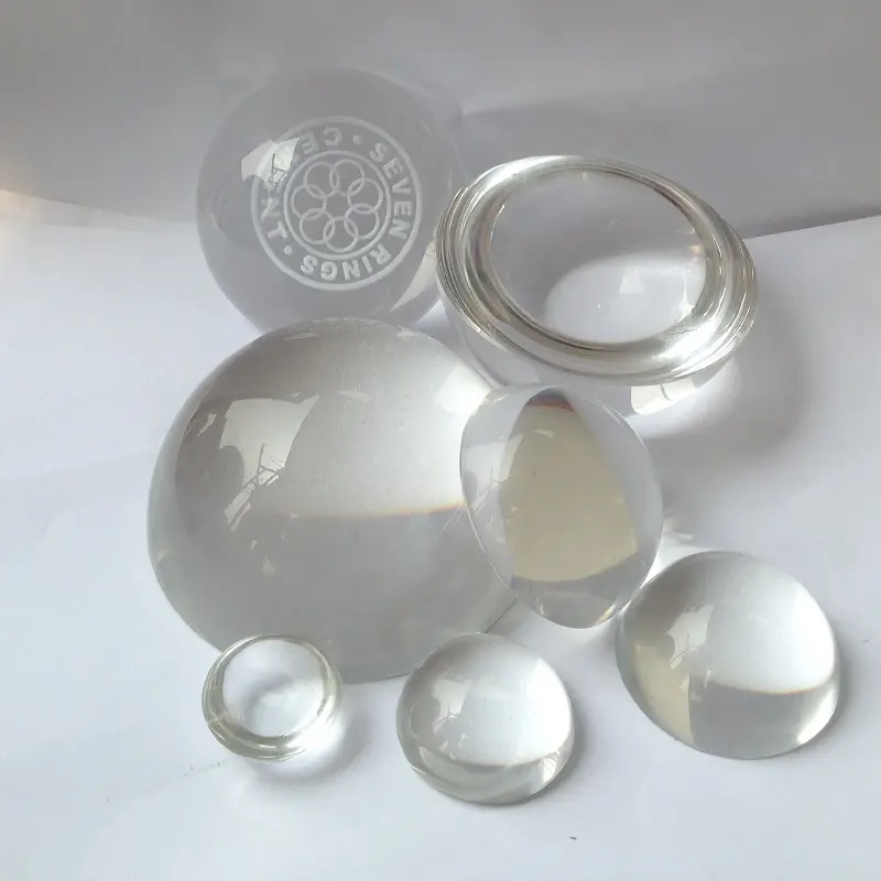 Benutzer definierte Lupe Glas halbkugel personal isierte halbe Kuppel Kristall kugel Kugel für Brief besch werer Dekoration