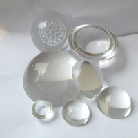 Esfera de cristal de semicúpula personalizada para decoración de papel, lupa de vidrio para Decoración