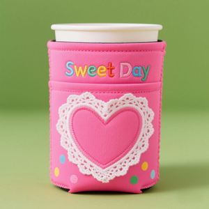 Funda Protectora Personalizada para Botella de Agua, Diseño Bonito Anti-escaldaduras, para Niñas, Aislada, con Logotipo Bordado - Product Image 1